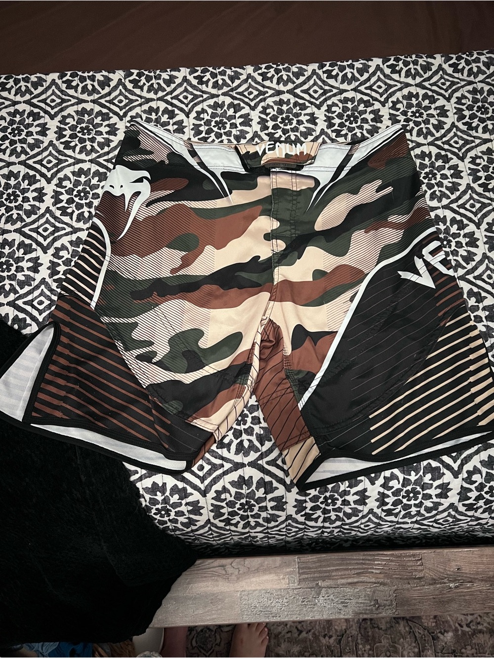 Venum MMA Men's Camo Fight Shorts - Brown/Green